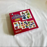 Assorted cardboard Alphapet puzzle set for educational play, promoting learning & development for 4+ years