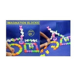 Colorful plastic blocks set, 44 pcs, educational toys for ages 3+, building blocks.