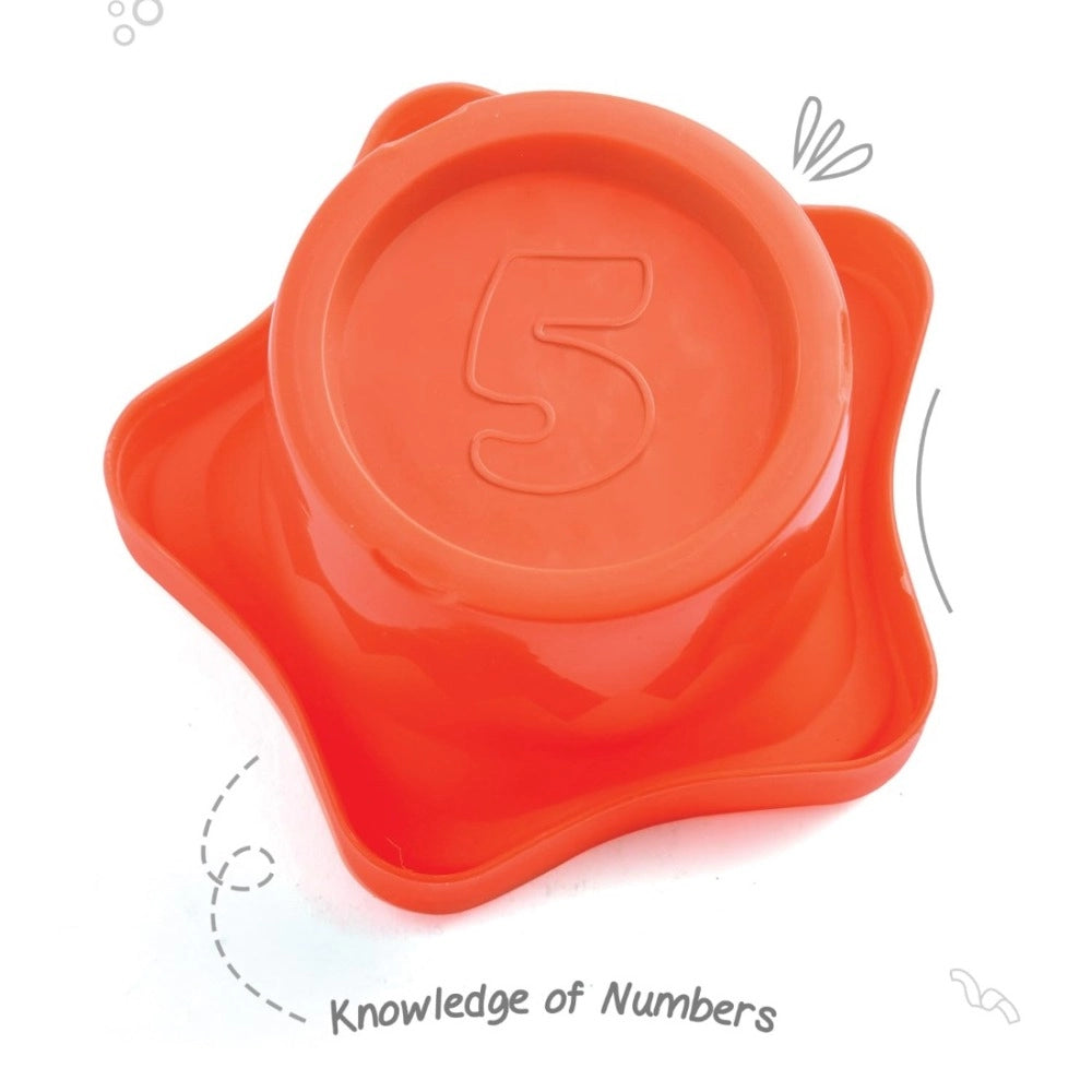 Assorted plastic Monster Stacking Cup for children 5+ years, developing motor skills and spatial cognition through play