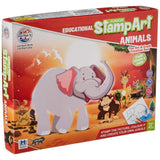 Assorted plastic stamp art-animal for educational toys (4+ years), enhancing hand-eye coordination & cognitive skills