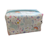 Assorted unicorn-themed canvas stationery pouch for 3+ years, ideal for school organization and gifting