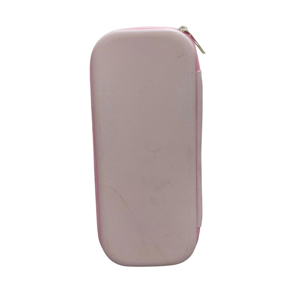 Pink canvas stationery pouch case, durable and long-lasting, suitable for holding writing implements like pens, pencils, markers