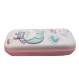 A stationary, canvas pencil pouch case for stationery. The image is of a small size, designed to hold several pencils. It is likely intended for use by students or those who carry a collection of pens and pencils. This product may be suitable for those seeking an organized storage solution for their writing utensils