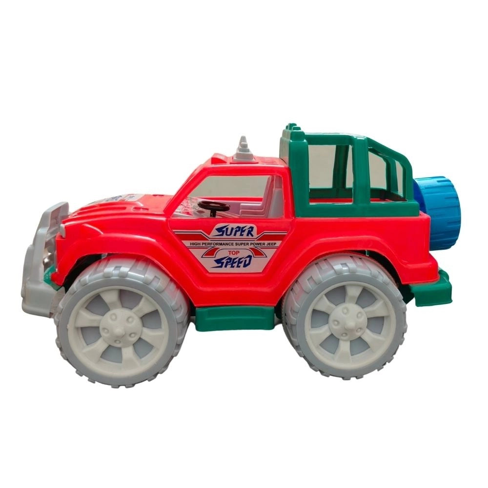 Assorted color plastic Super Jeep toy for kids aged 1+ years, promoting hours of fun and brain development