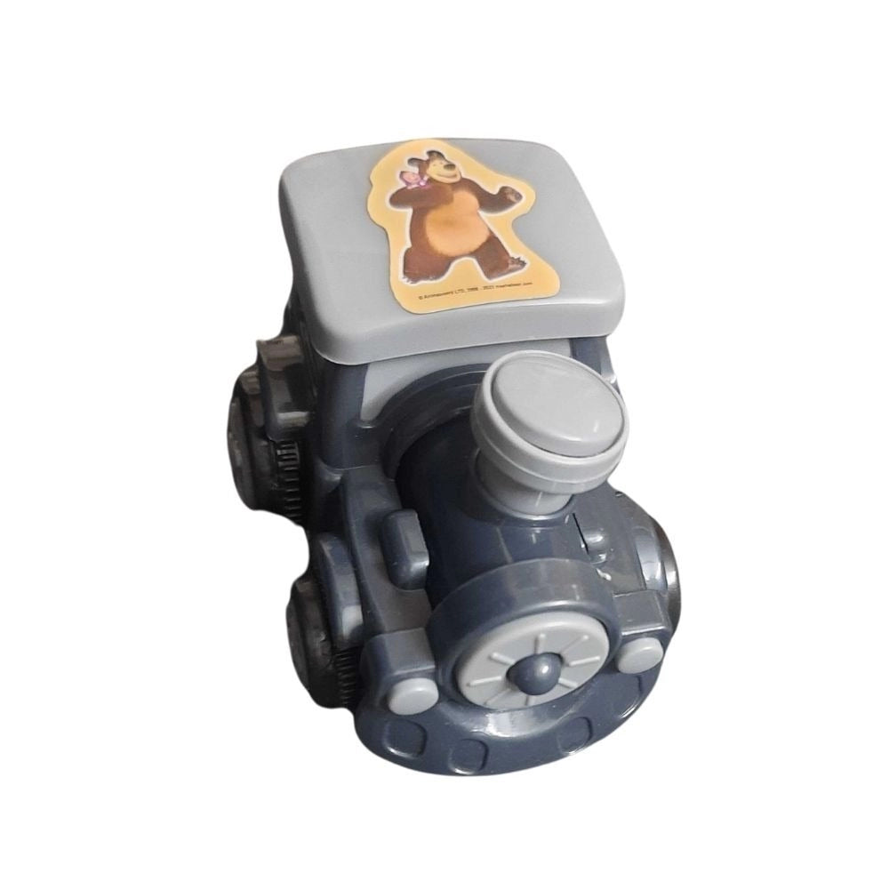 Assorted plastic bear train engine toys for toddlers aged 1+, push & run with moving bonnet joints