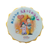 Assorted color, plastic Happy BirthDay Theme Musical Dhol for 6+ months play