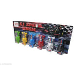 Colorful mini pull-back car set, plastic toys for kids aged 3+, assorted characters