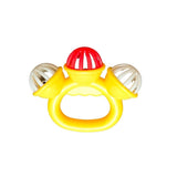 Assorted BPA-free plastic rattles for babies 3+ months, designed to stimulate sensory skills and soothe with attractive sounds