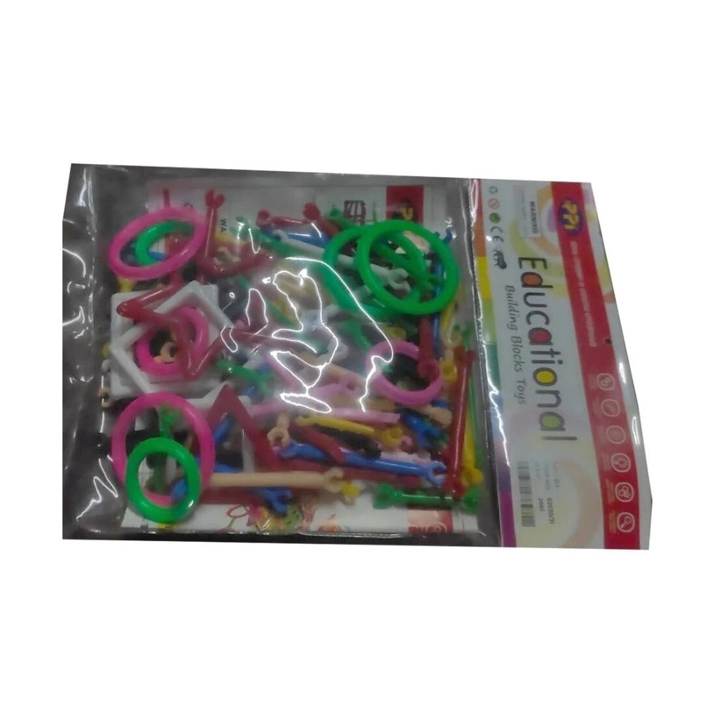 Assorted plastic Stick Blocks for creative play and learning for children aged 3+ years