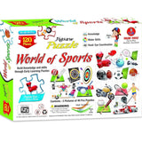 120 Pcs Jigsaw Puzzle - World of Sports, Cardboard, 4+ Years, Educational Toy
