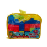 Assorted plastic animal block set for 3+ years, promotes fine motor skills, imagination, and logic thinking