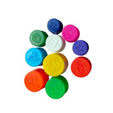 Assorted clay cup stamp toys for creative play (3+ years), multiple play methods available