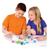 Assorted color cardboard Slime Art kit for creative play, includes glue, activator, and mixing tools for ages 8+". (96 characters)