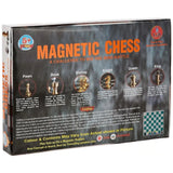 Assorted magnetic plastic chess pieces for 8+ years, ideal for learning strategies and improving brain skills