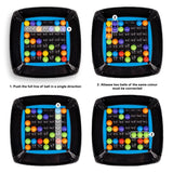 Assorted color plastic Double Trouble game for kids aged 5+, strategically connecting balls of the same color