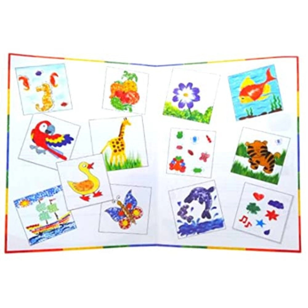 Assorted plastic finger painting set for early learning, educational toy designed for kids 5+ years old
