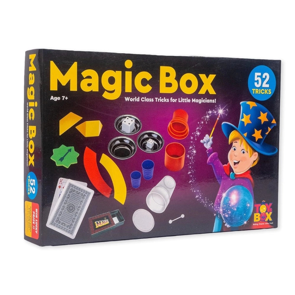 Assorted cardboard & plastic Magician Tricks Magic Box for educational toys (3+ years). Improves fine motor skills, concentration, visual skills, hand-eye coordination, and logical thinking