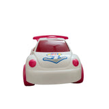 Assorted color plastic beetle car toy for kids aged 1+, pull-back model