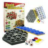 Assorted color plastic & paper rapid calculation toy for ages 8+ enhancing math skills