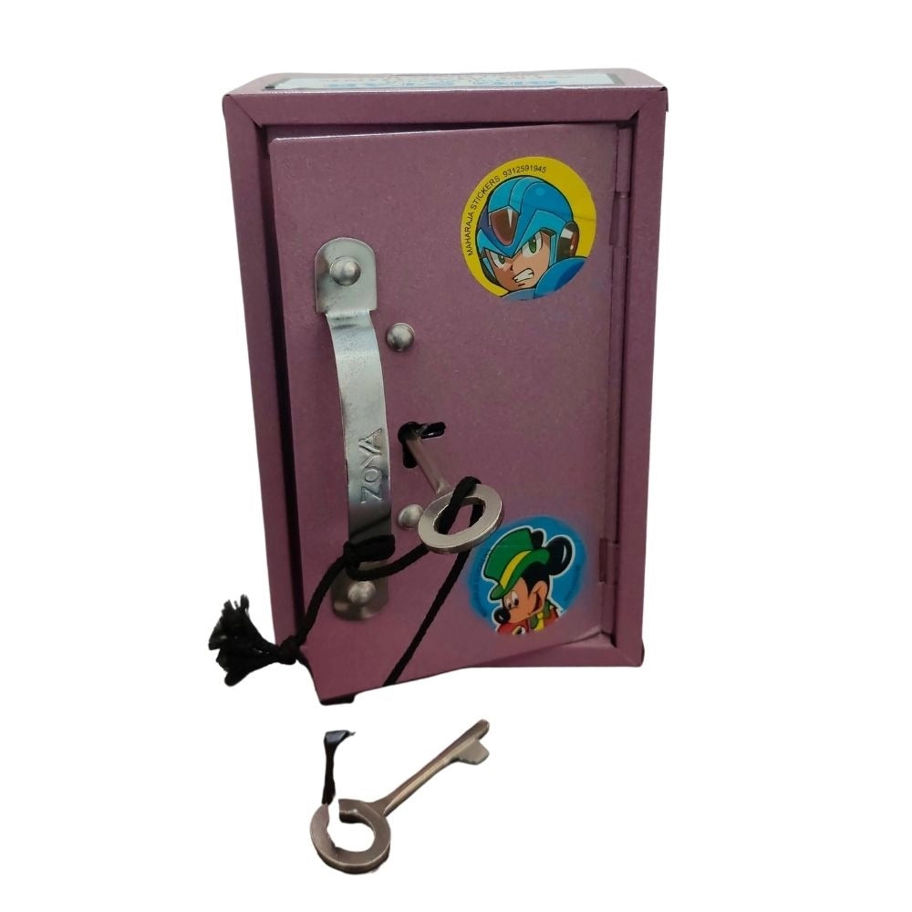 Big metal ATM bank toy for 1+ years, assorted colors, encourages savings habits