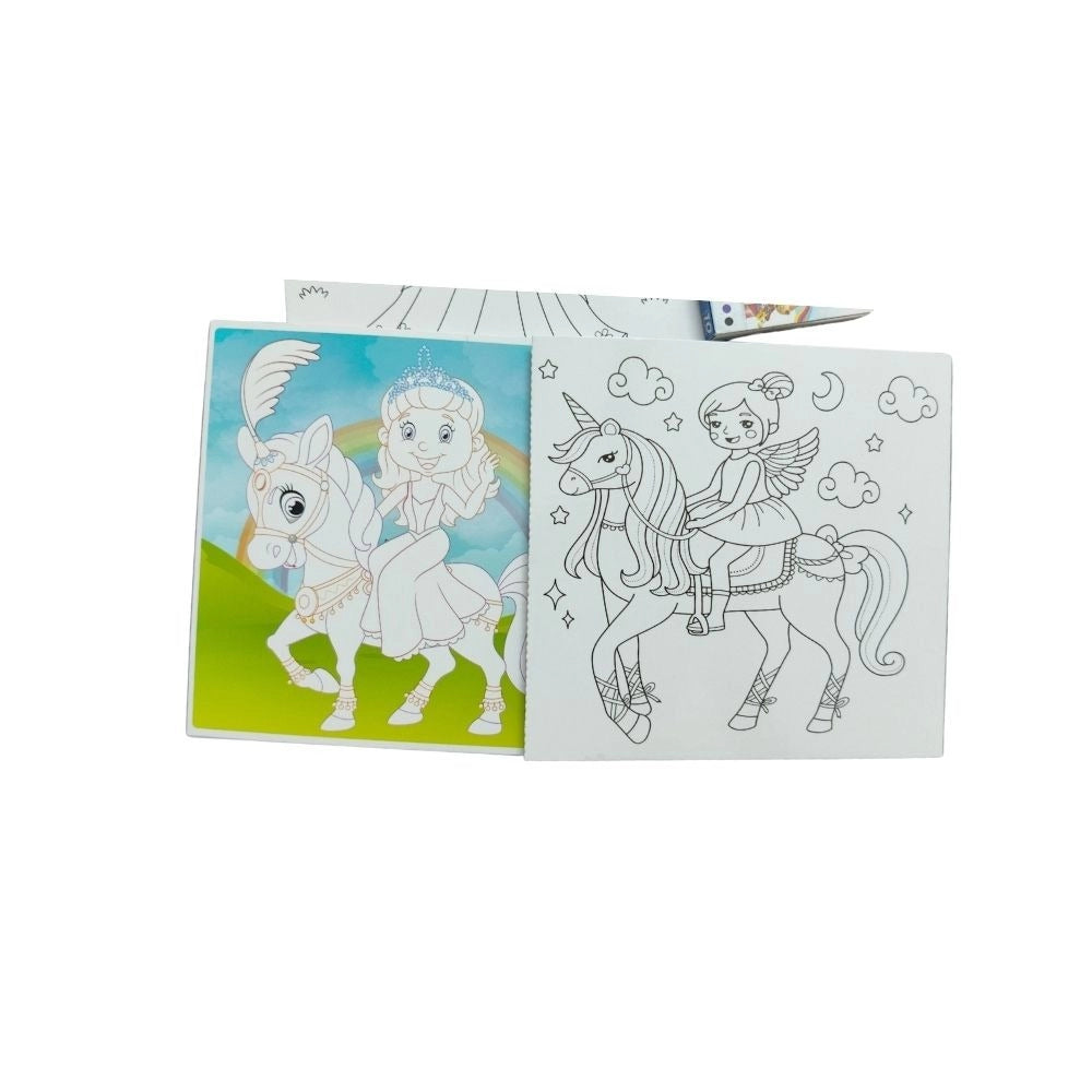 Assorted colored cardboard princess drawing board - Educational toys for children 3+ years