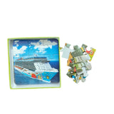 Assorted cardboard transport puzzle pieces for educational play, 3+ years, safe & stimulating