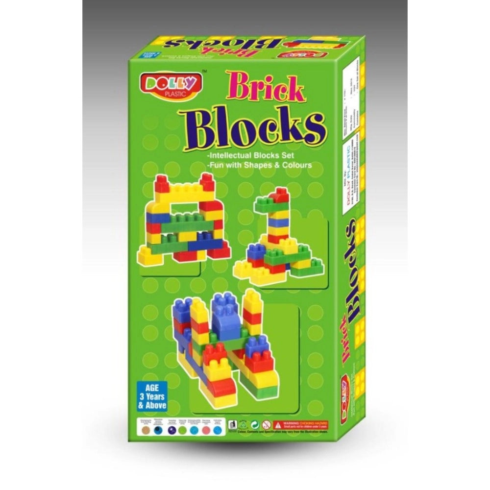 Assorted plastic Brick Blocks for educational play, encouraging 3+ years old to create and explore