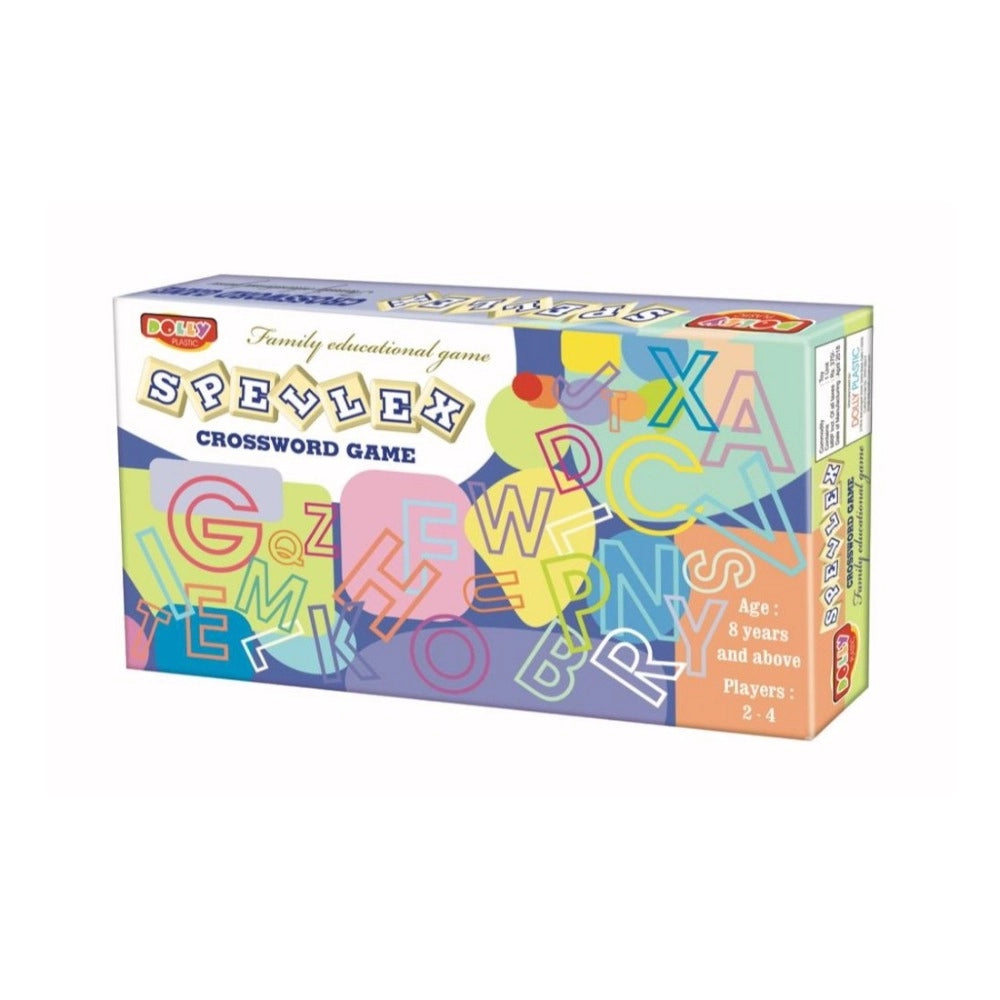Assorted plastic Spellex Crossword Game, fun educational board game for kids aged 5+ years old