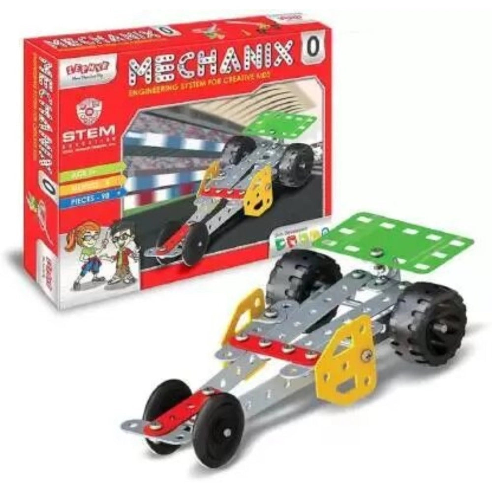 Assorted metal educational toys for 7+ years, promoting creativity and learning about design & construction