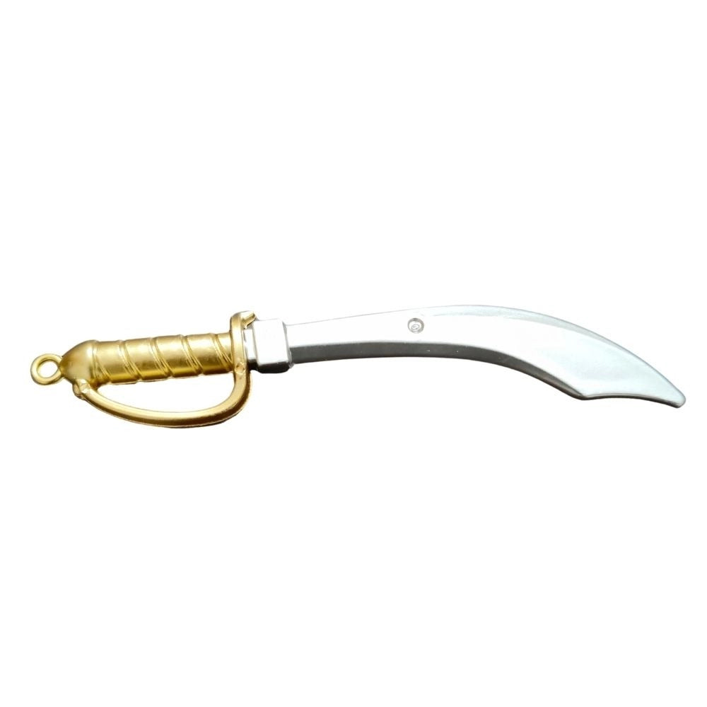 Gold plastic sword model, stationery set, 12 pcs, blade & handle.