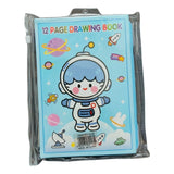 Assorted plastic space travel theme pencil box set for kids aged 3+, comprehensive stationery kit
