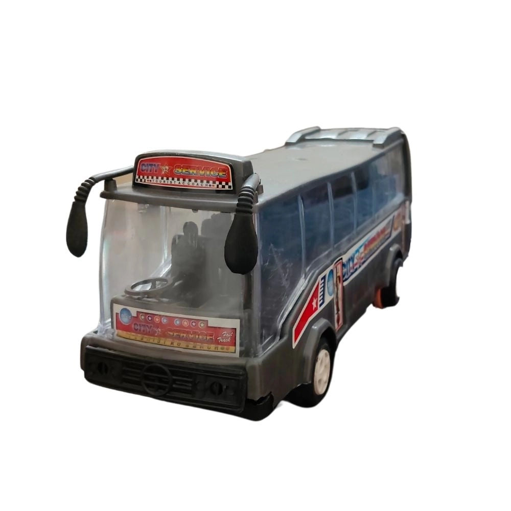 Assorted color plastic Ashoka Bus toy for 1+ years, intricate detailing, premium finish, perfect for collections
