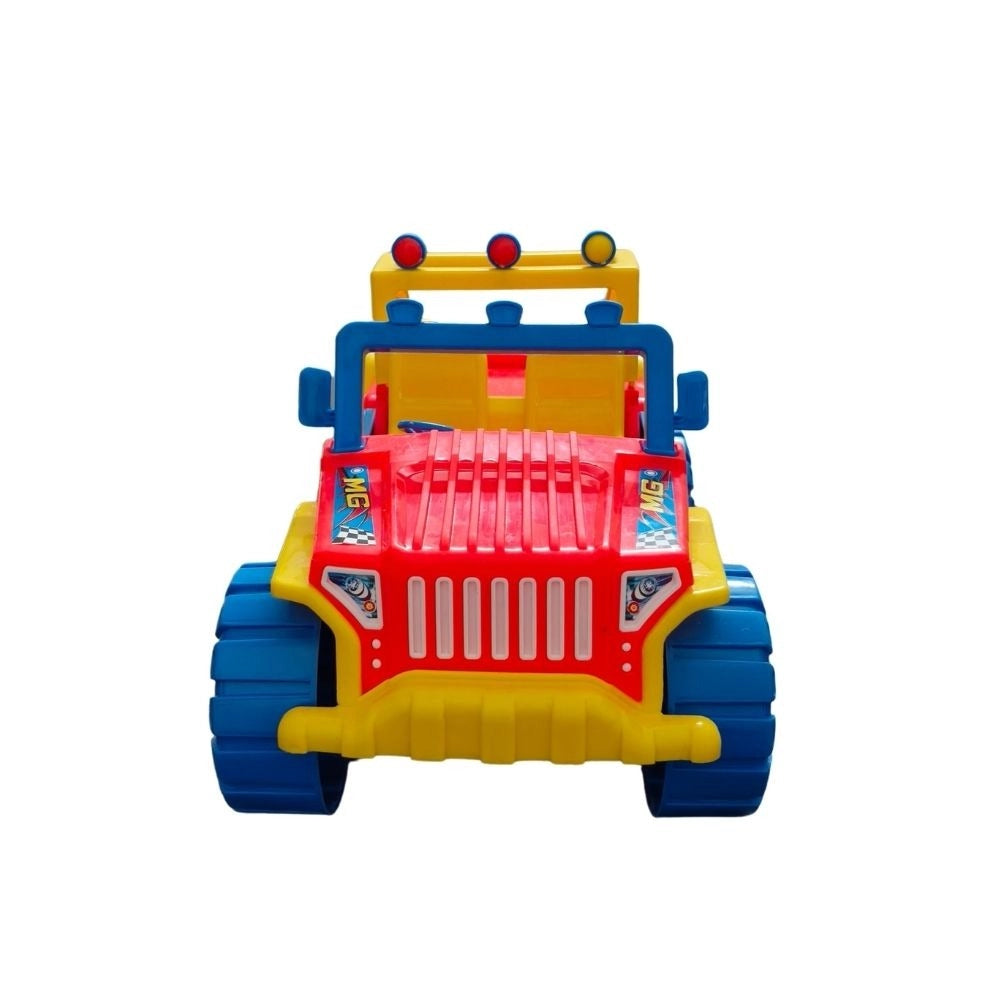 Assorted color plastic friction power Jeep toy for kids aged 1+, easy to control on floor play