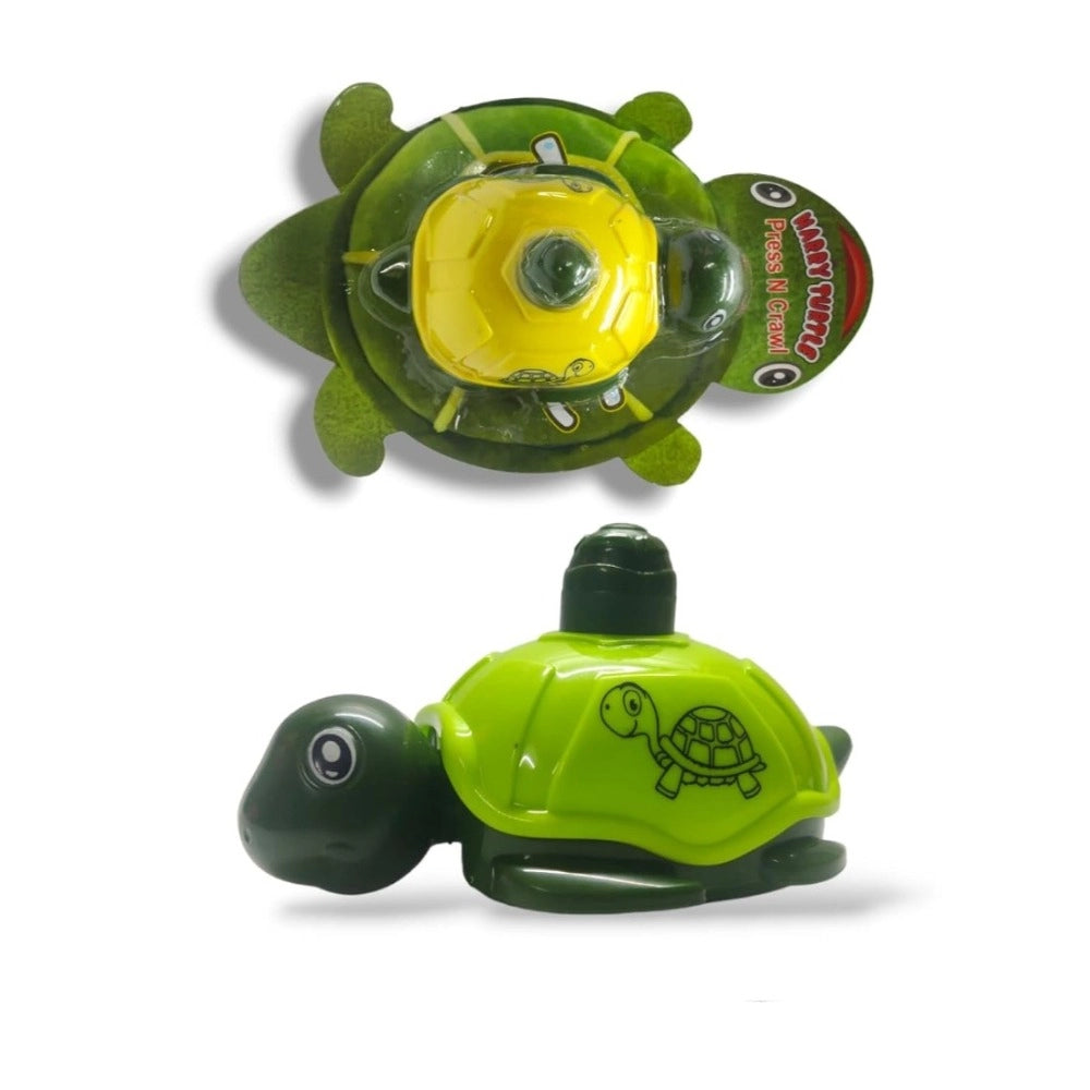 Assorted color plastic pull back turtle toys for kids aged 5+, promoting hand-eye coordination and imaginative play