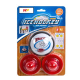 Assorted color plastic ice hockey set for kids 5+ years old, indoor/outdoor game with air cushion on various floor surfaces
