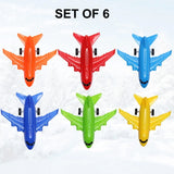 Assorted color plastic airplane toy for kids (3+ years), perfect for imaginative playtime