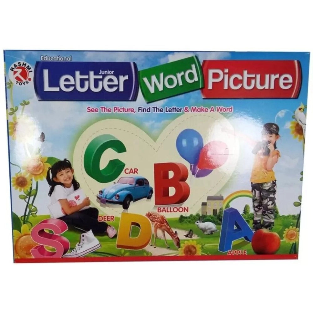 Assorted plastic letter word picture educational toy for 5+ years, fosters learning through play and word recognition