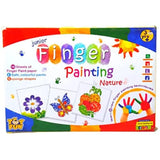 Assorted plastic finger painting set for children 5+ years, promoting creative development through art & craft