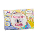 Assorted cardboard Alphapet Flash Cards for educational toys, fostering brain development in babies 0-12 months