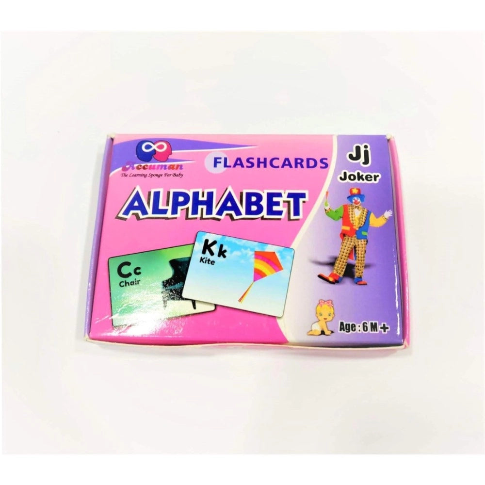 Assorted plastic flash card-alphabets for educational play & learning, perfect for children 6+ months