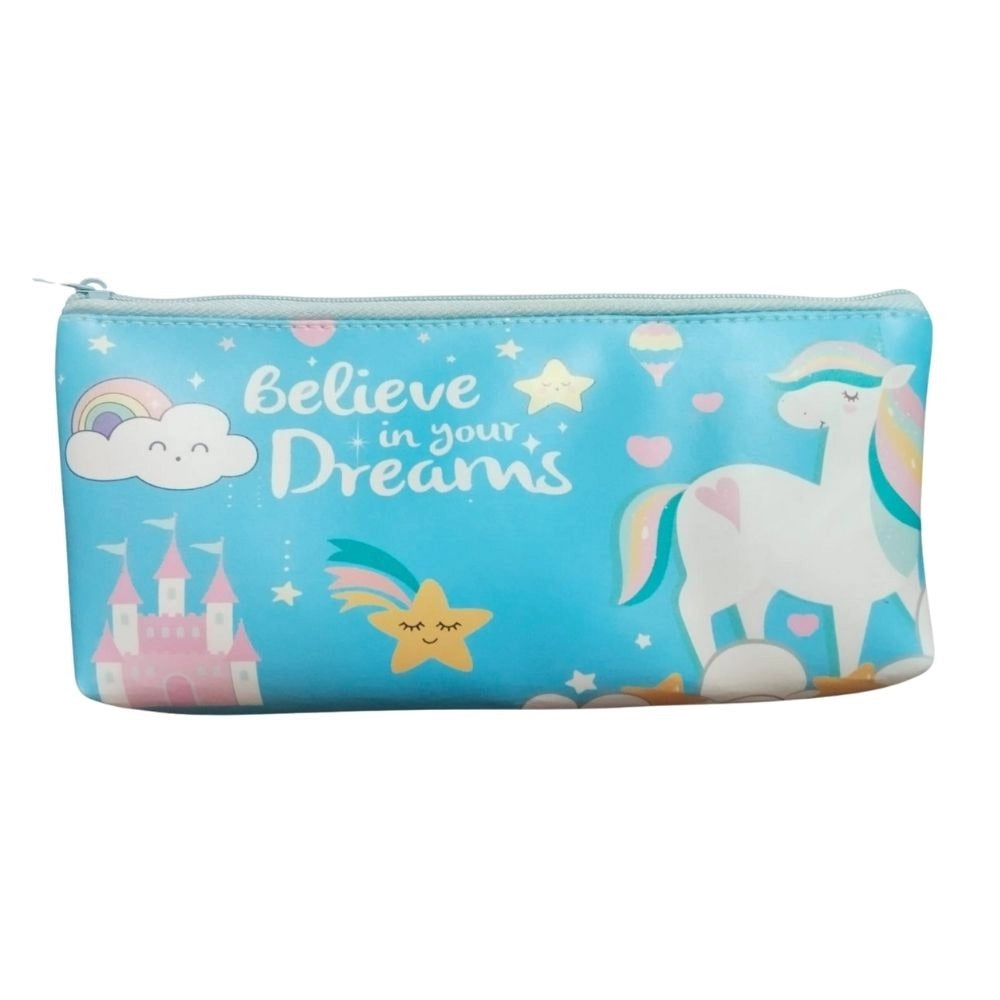 Believe in your dreams pencil pouch 3m canvas stationery for school kids 3+ years