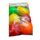 Assorted rubber mixed vegetable Chu Chu toys for 6+ months, engaging sensory development during bath play