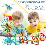 Assorted color plastic stick blocks for kids 3+ years, stimulating creative play and structure building