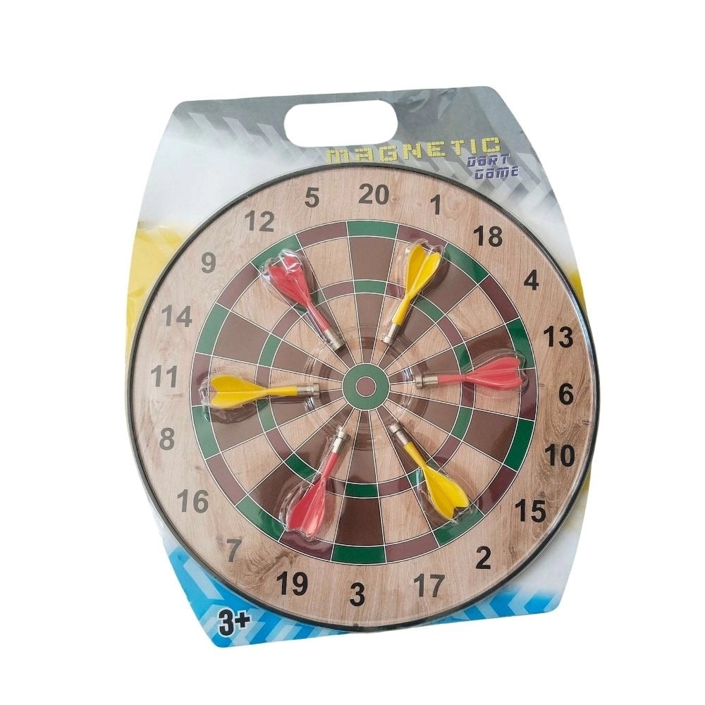 Magnetic dart game for kids 5+ years, portable and safe magnetic toys with assorted colors and built-in keyhole slot for easy hanging