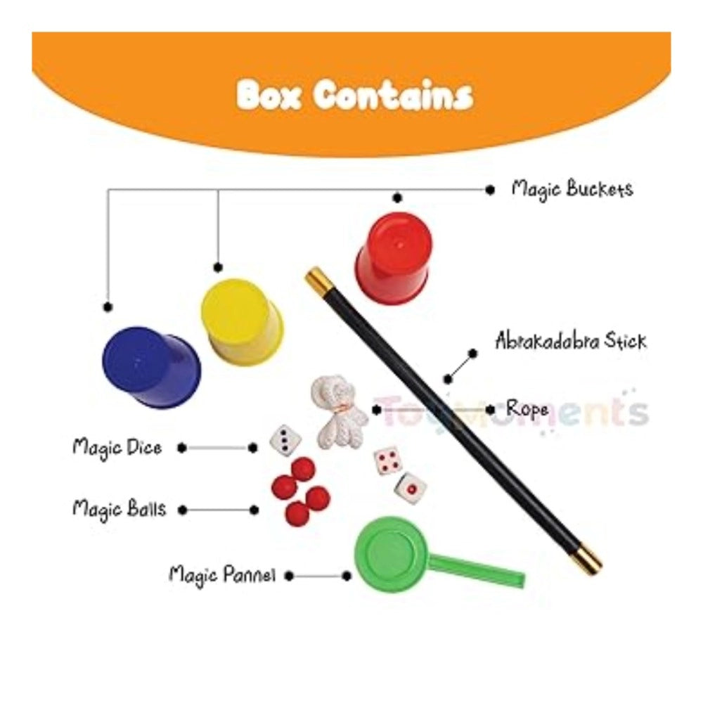 Assorted cardboard Art Of Magic Tricks for kids 3+ years, building presentation, hand-eye coordination, & problem-solving skills