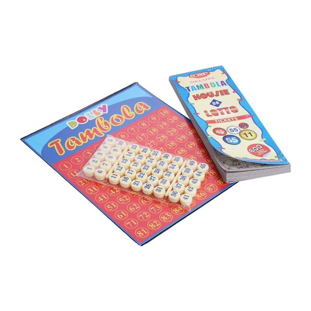 Assorted plastic Tambola board game, entertaining kids 5+ years, enhancing time management and social skills