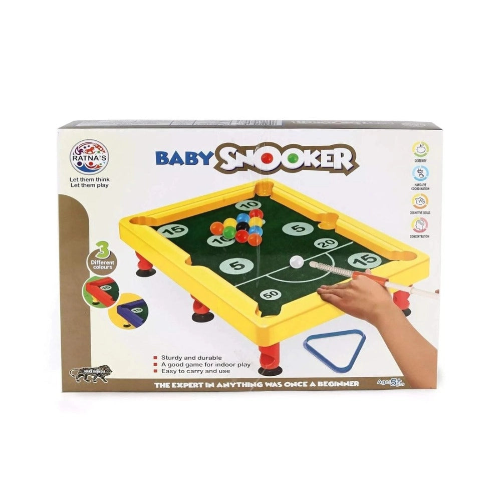 Assorted color plastic Baby Snooker for kids 5+ years, enhances motor skills & concentration