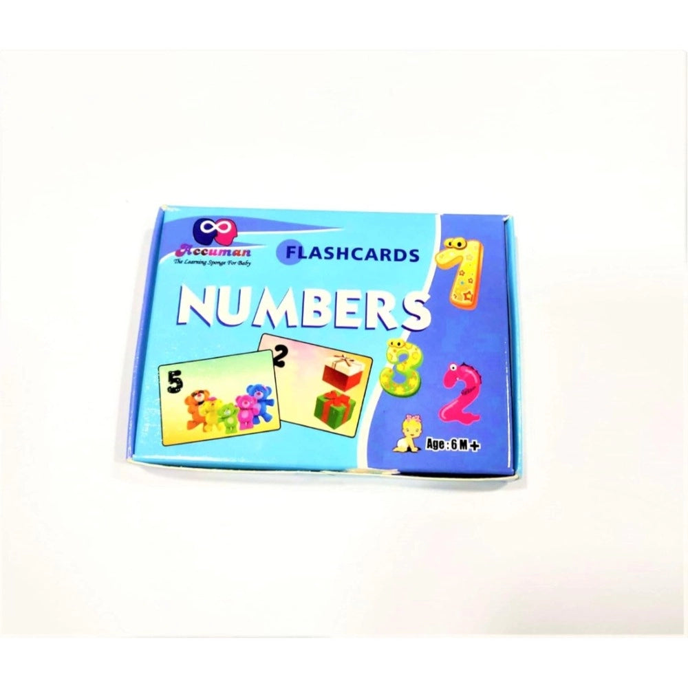 Assorted plastic flash card-number set for educational toys, engaging learning tool for 6+ months old children