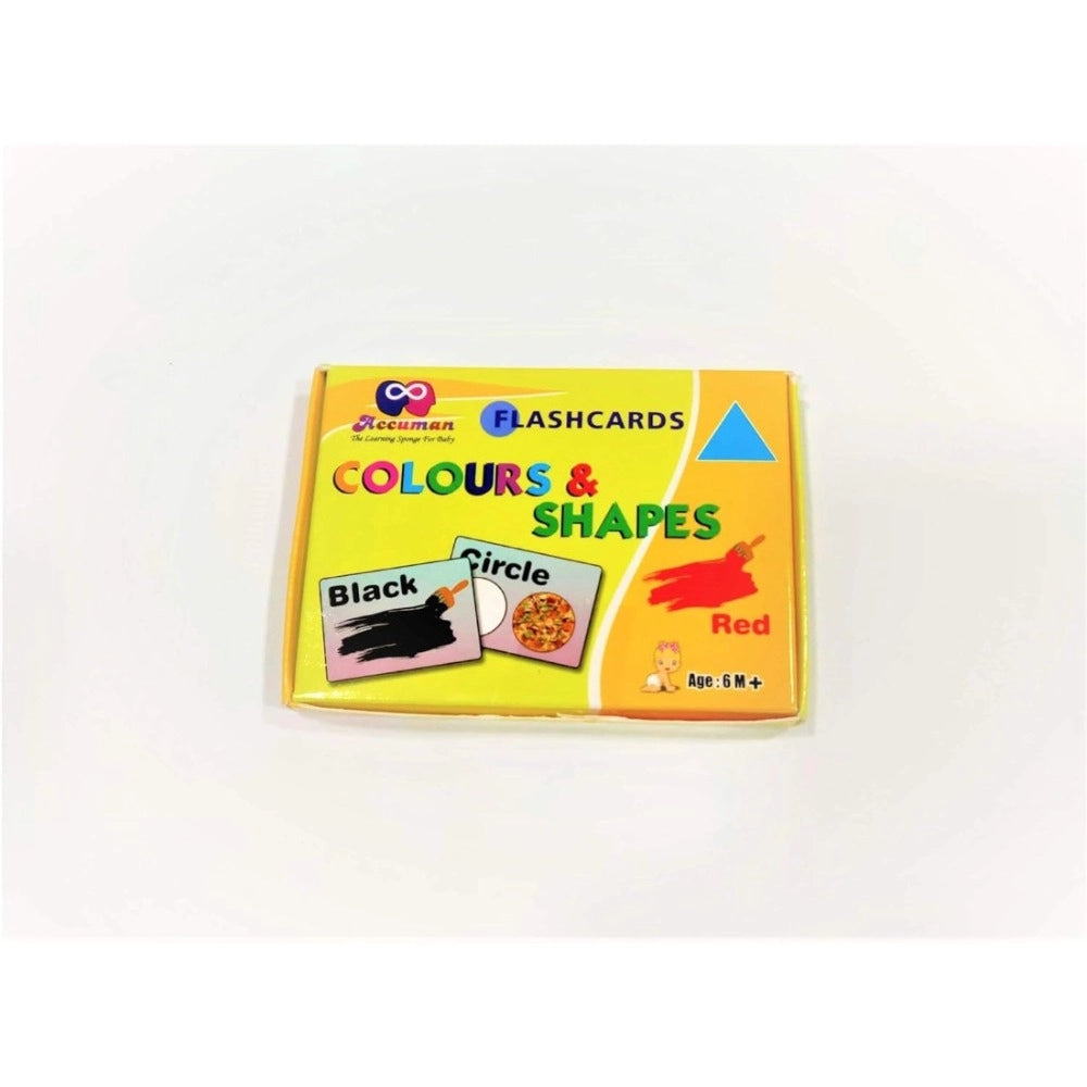 Assorted plastic flash card-color N shapes for educational toys for 6+ months - fun learning tool for children