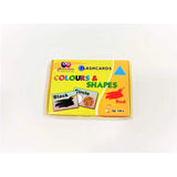 Assorted plastic flash card-color N shapes for educational toys for 6+ months - fun learning tool for children
